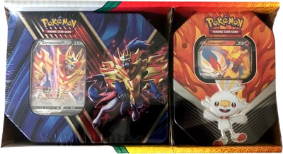 Legends of Galar Tin + Galar Partners Tin 2-pack [Zamazenta V/Cinderace V] (Retail Exclusive)
