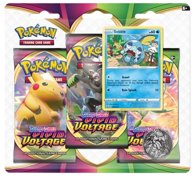 Vivid Voltage 3 Pack Blister [Sobble]