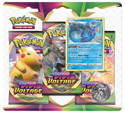Vivid Voltage 3 Pack Blister [Vaporeon]