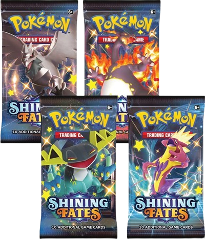 Shining Fates Booster Pack Art Bundle [Set of 4]