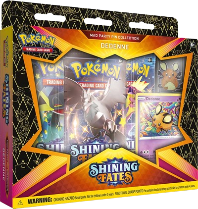 Shining Fates Mad Party Pin Collection [Dedenne]