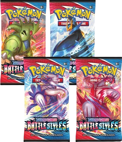 Battle Styles Booster Pack Art Bundle [Set of 4]