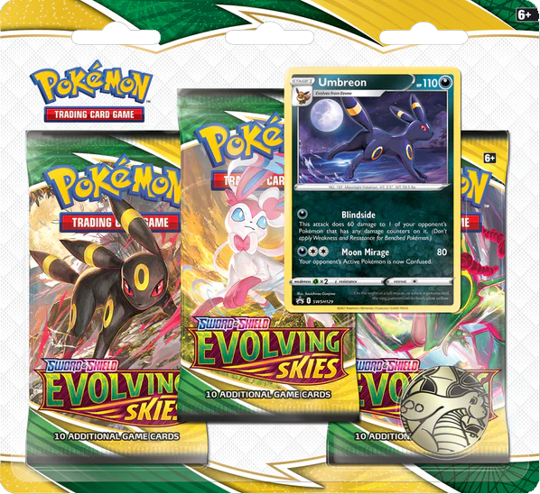 Evolving Skies 3 Pack Blister [Umbreon]