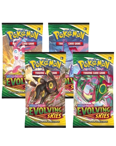 Evolving Skies Booster Pack Art Bundle [Set of 4]