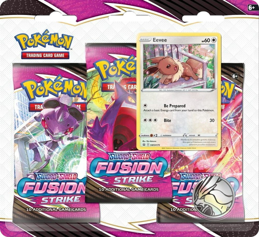 Fusion Strike 3 Pack Blister [Eevee]