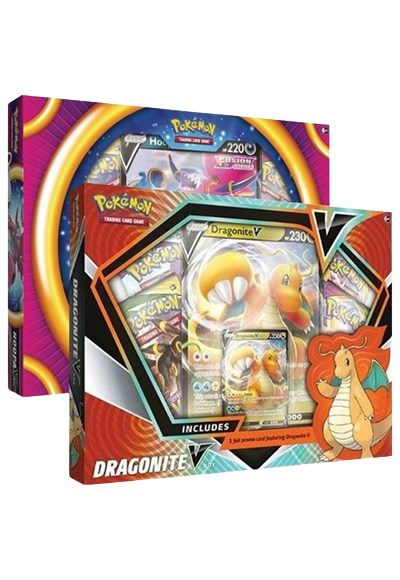 Fusion Strike Hoopa V Box / Dragonite V Box (Set of 2)