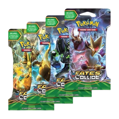 Fates Collide Sleeved Booster Pack Art Bundle [Set of 4]