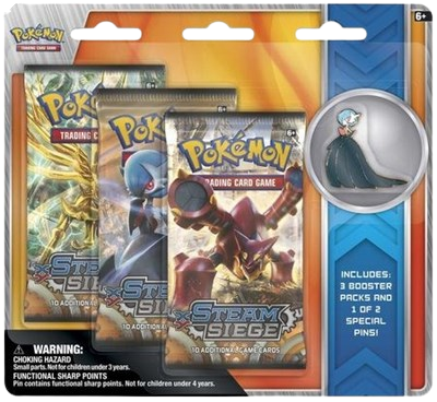 Steam Siege Collectible Pin 3 Pack Blister [Shiny Mega Gardevoir]