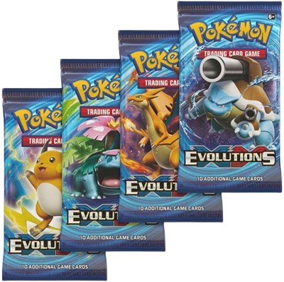 Evolutions Booster Pack Art Bundle [Set of 4]