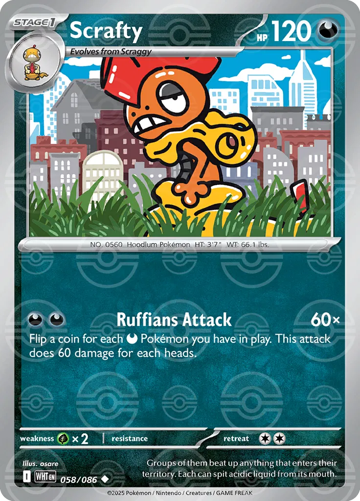 Scrafty  (Poke Ball) 