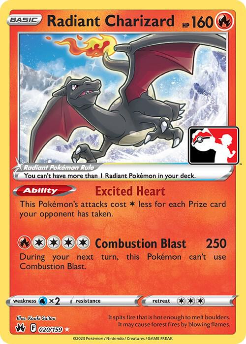 Radiant Charizard (Play Pokemon Stamp)