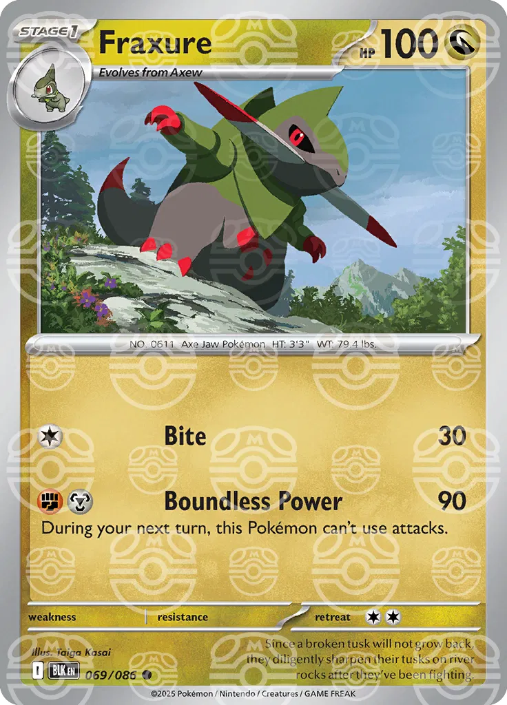 Fraxure  (Master Ball)