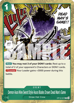 Demon Aura Nine Sword Style Asura Blades Drawn Dead Man's Game (foil)