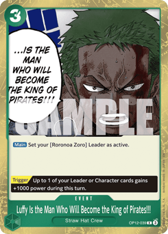 Luffy Is the Man Who Will Become the King of Pirates!!! (foil)