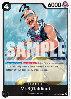 Mr.3(Galdino) (foil)
