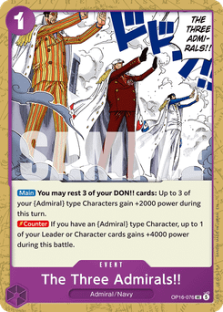 The Three Admirals!!