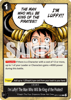 I'm Luffy!! The Man Who Will Be King of the Pirates!! (foil)